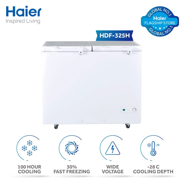 Haier HDF325H (11.48 Cubic Ft.) Double Door Deep Freezer Series