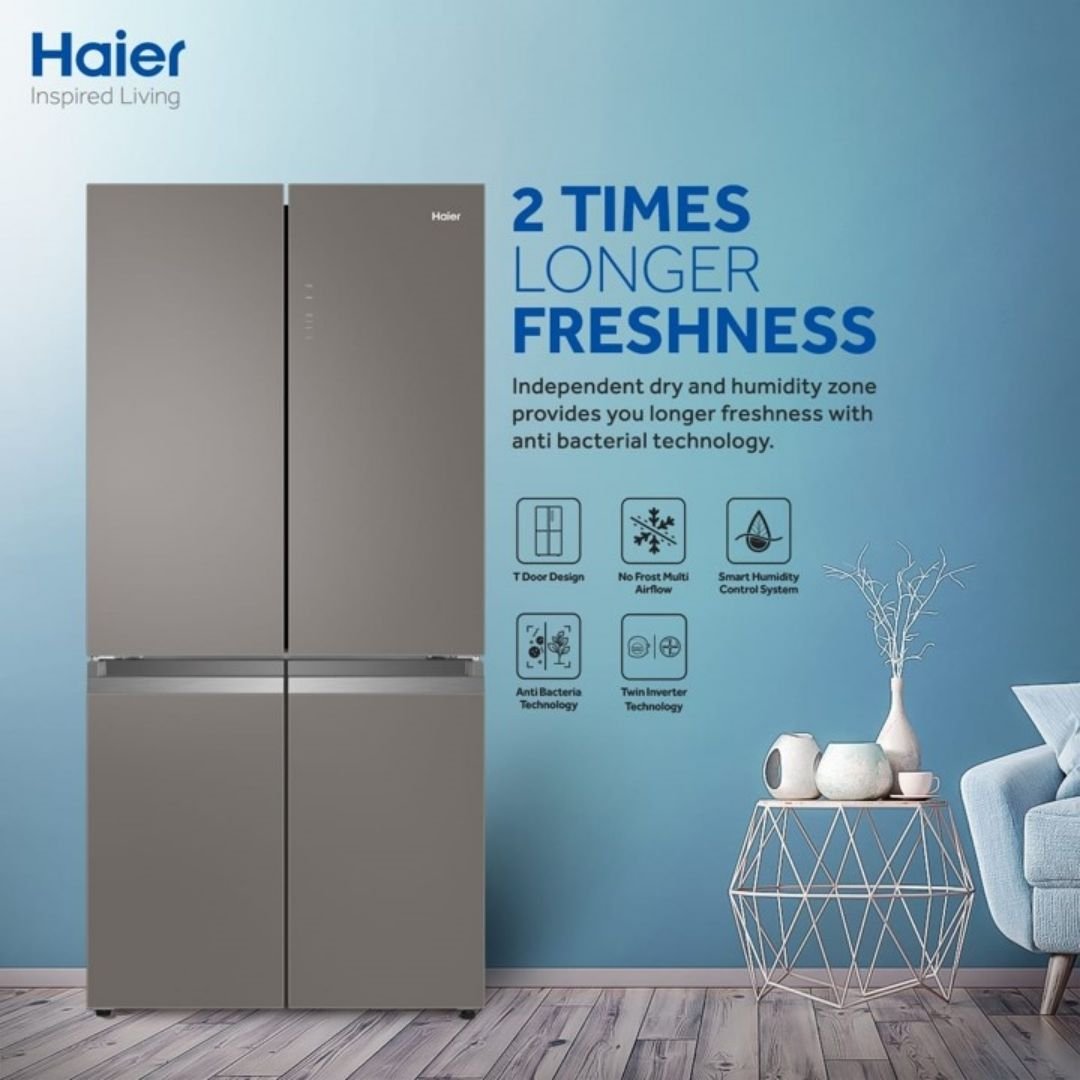 HAIER HRF-678 TGG Refrigerator (Inverter + Glass Door)