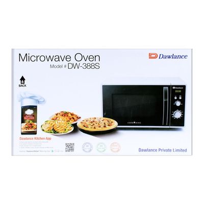 Dawlance Microwave Oven DW 388 Digital Solo / Large Capacity / Grill Cooking / Auto Cook Menu / 23 Litres / Micro wave