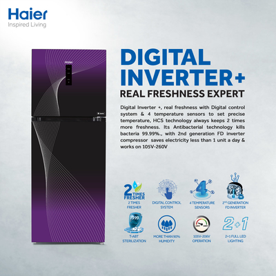 Haier HRF-398IFPA/IFRA/IFGA Refrigerator 15 Cu Ft/Digital Inverter