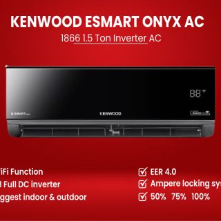 KENWOOD Model KES-1866S 1.5 TON E SMART ONYX T3 INVERTER AC