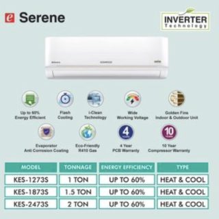 KENWOOD Model KES-1873S 1.5 TON eSERENE INVERTER AC