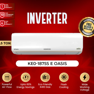 Kenwood KEO-1875S 1.5 Ton Heat & Cool eOasis Inverter Air Conditioner