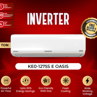 Kenwood KEO-1275S 1.0 Ton Heat & Cool eOasis Inverter Air Conditioner