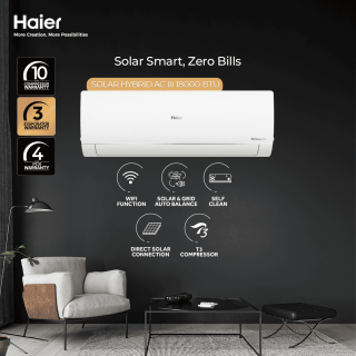 HAIER Solar Hybrid T3 1.5 TON AIR CONDITIONER