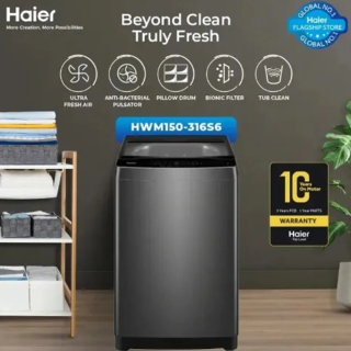 Haier HWM 150-316S6 (15 kg) High Capacity Fully Automatic Top Load Washing Machine